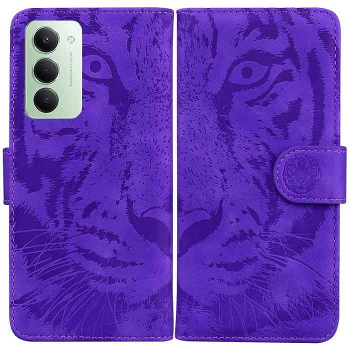 Funda de cuero con tapa para teléfono con estampado de tigre en relieve, For Redmi A7 Pro 4G / 5G 171mm / Poco C85x 5G, For Redmi Turbo 5 Max 5G / Poco X8 Pro Max 5G, For Redmi Turbo 5 5G / Poco X8 Pro 5G                                                ...