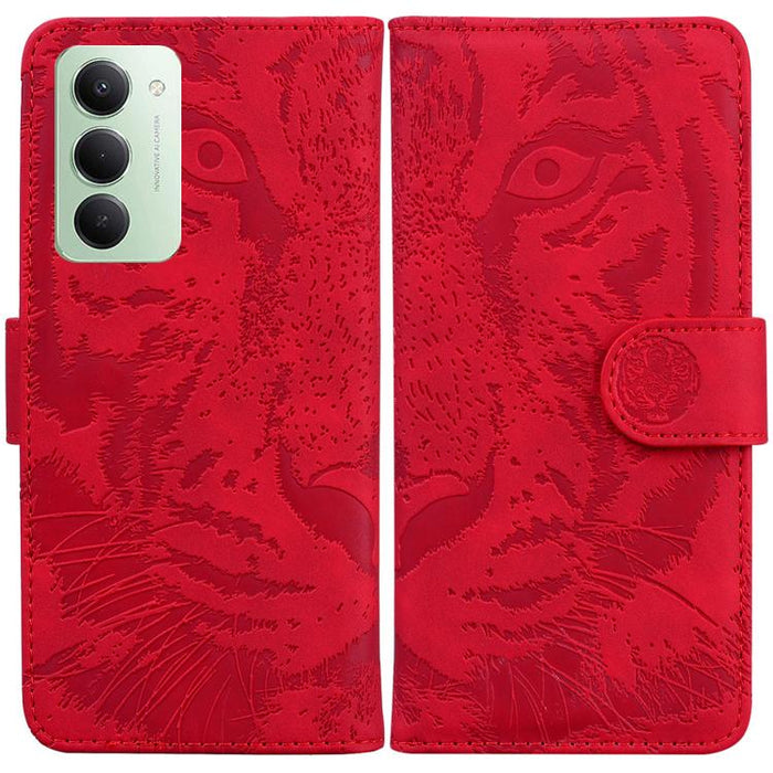 Funda de cuero con tapa para teléfono con estampado de tigre en relieve, For Redmi A7 Pro 4G / 5G 171mm / Poco C85x 5G, For Redmi Turbo 5 Max 5G / Poco X8 Pro Max 5G, For Redmi Turbo 5 5G / Poco X8 Pro 5G                                                ...