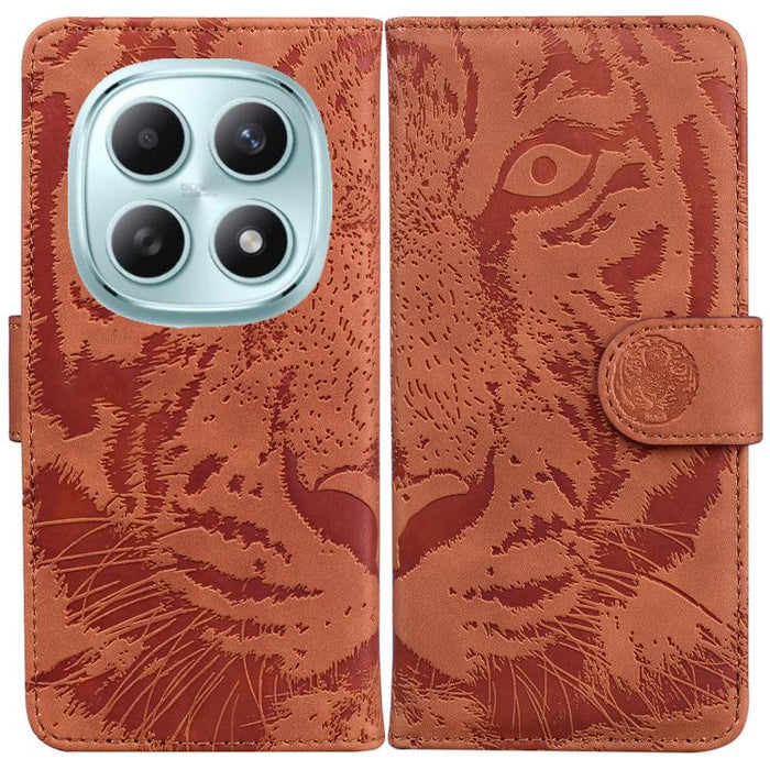 Funda de cuero con tapa para teléfono con estampado de tigre en relieve, For Redmi A7 Pro 4G / 5G 171mm / Poco C85x 5G, For Redmi Turbo 5 Max 5G / Poco X8 Pro Max 5G, For Redmi Turbo 5 5G / Poco X8 Pro 5G                                                ...