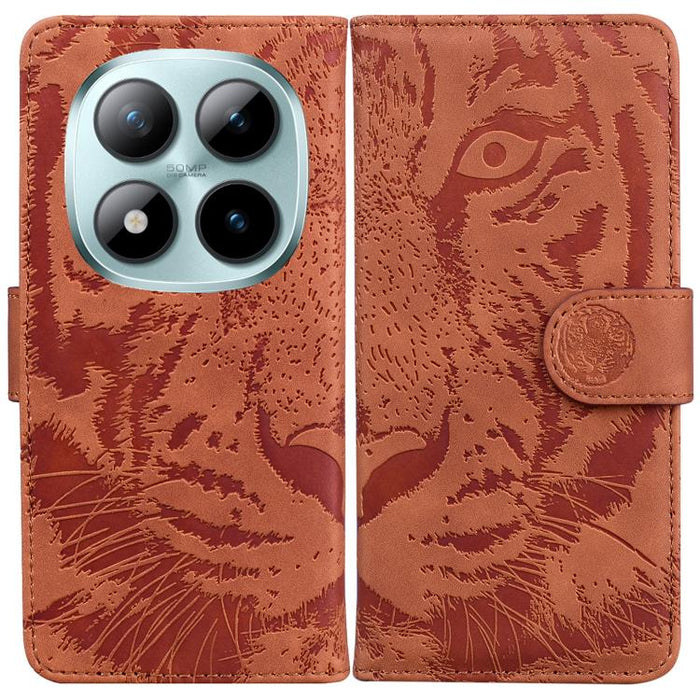 Funda de cuero con tapa para teléfono con estampado de tigre en relieve, For Redmi A7 Pro 4G / 5G 171mm / Poco C85x 5G, For Redmi Turbo 5 Max 5G / Poco X8 Pro Max 5G, For Redmi Turbo 5 5G / Poco X8 Pro 5G                                                ...