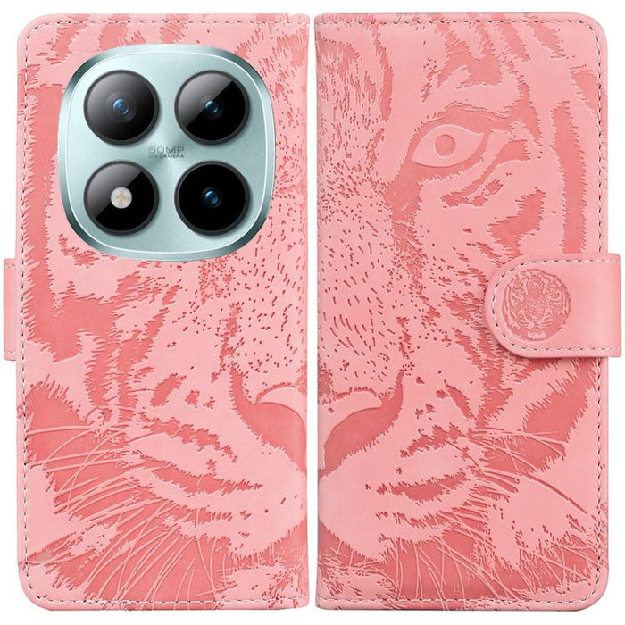 Funda de cuero con tapa para teléfono con estampado de tigre en relieve, For Redmi A7 Pro 4G / 5G 171mm / Poco C85x 5G, For Redmi Turbo 5 Max 5G / Poco X8 Pro Max 5G, For Redmi Turbo 5 5G / Poco X8 Pro 5G                                                ...