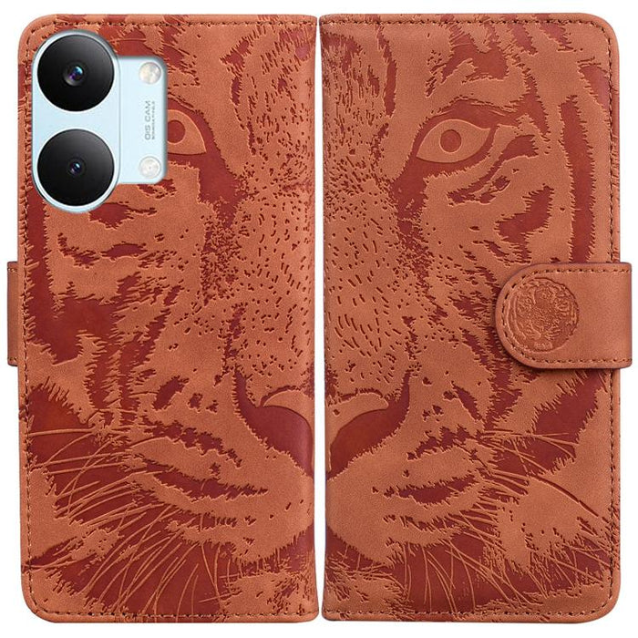 Funda de cuero con tapa para teléfono con estampado de tigre en relieve, For Redmi A7 Pro 4G / 5G 171mm / Poco C85x 5G, For Redmi Turbo 5 Max 5G / Poco X8 Pro Max 5G, For Redmi Turbo 5 5G / Poco X8 Pro 5G                                                ...