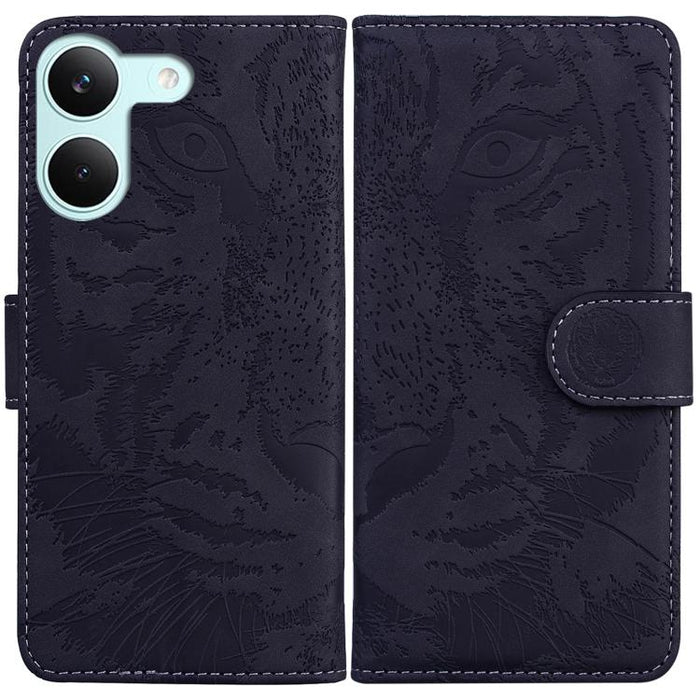 Funda de cuero con tapa para teléfono con estampado de tigre en relieve, For Redmi A7 Pro 4G / 5G 171mm / Poco C85x 5G, For Redmi Turbo 5 Max 5G / Poco X8 Pro Max 5G, For Redmi Turbo 5 5G / Poco X8 Pro 5G                                                ...