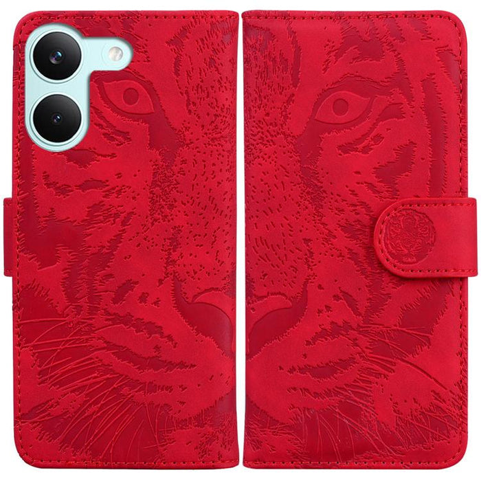 Funda de cuero con tapa para teléfono con estampado de tigre en relieve, For Redmi A7 Pro 4G / 5G 171mm / Poco C85x 5G, For Redmi Turbo 5 Max 5G / Poco X8 Pro Max 5G, For Redmi Turbo 5 5G / Poco X8 Pro 5G                                                ...
