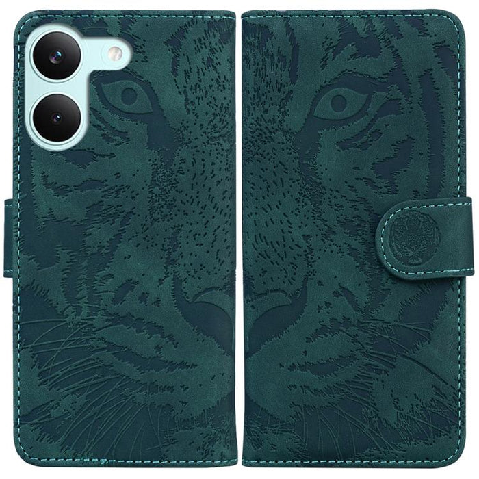 Funda de cuero con tapa para teléfono con estampado de tigre en relieve, For Redmi A7 Pro 4G / 5G 171mm / Poco C85x 5G, For Redmi Turbo 5 Max 5G / Poco X8 Pro Max 5G, For Redmi Turbo 5 5G / Poco X8 Pro 5G                                                ...