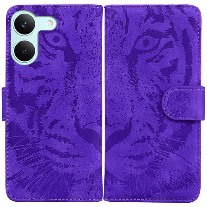 Funda de cuero con tapa para teléfono con estampado de tigre en relieve, For Redmi A7 Pro 4G / 5G 171mm / Poco C85x 5G, For Redmi Turbo 5 Max 5G / Poco X8 Pro Max 5G, For Redmi Turbo 5 5G / Poco X8 Pro 5G                                                ...
