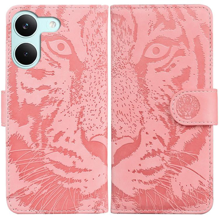Funda de cuero con tapa para teléfono con estampado de tigre en relieve, For Redmi A7 Pro 4G / 5G 171mm / Poco C85x 5G, For Redmi Turbo 5 Max 5G / Poco X8 Pro Max 5G, For Redmi Turbo 5 5G / Poco X8 Pro 5G                                                ...