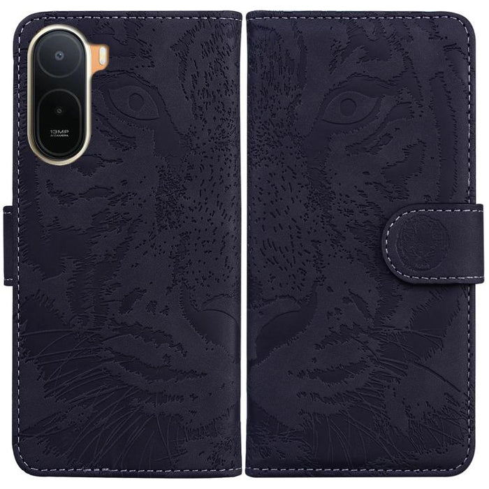Funda de cuero con tapa para teléfono con estampado de tigre en relieve, For Redmi A7 Pro 4G / 5G 171mm / Poco C85x 5G, For Redmi Turbo 5 Max 5G / Poco X8 Pro Max 5G, For Redmi Turbo 5 5G / Poco X8 Pro 5G                                                ...