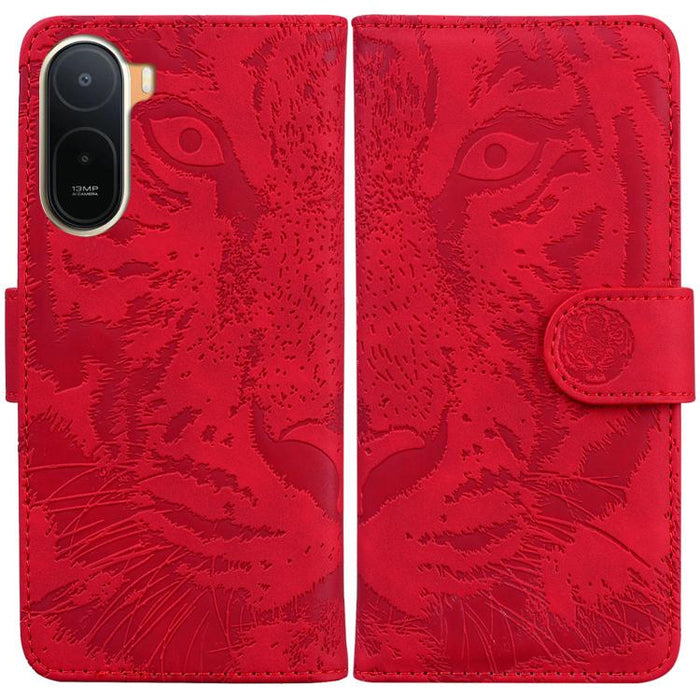 Funda de cuero con tapa para teléfono con estampado de tigre en relieve, For Redmi A7 Pro 4G / 5G 171mm / Poco C85x 5G, For Redmi Turbo 5 Max 5G / Poco X8 Pro Max 5G, For Redmi Turbo 5 5G / Poco X8 Pro 5G                                                ...