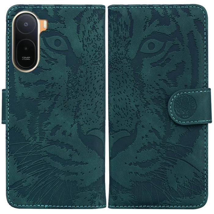 Funda de cuero con tapa para teléfono con estampado de tigre en relieve, For Redmi A7 Pro 4G / 5G 171mm / Poco C85x 5G, For Redmi Turbo 5 Max 5G / Poco X8 Pro Max 5G, For Redmi Turbo 5 5G / Poco X8 Pro 5G                                                ...