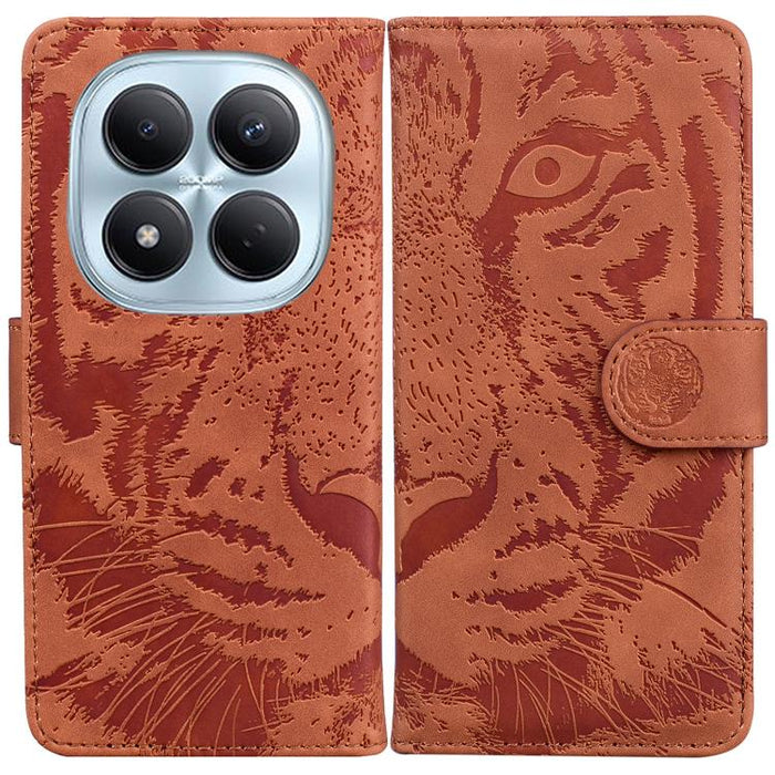 Funda de cuero con tapa para teléfono con estampado de tigre en relieve, For Redmi A7 Pro 4G / 5G 171mm / Poco C85x 5G, For Redmi Turbo 5 Max 5G / Poco X8 Pro Max 5G, For Redmi Turbo 5 5G / Poco X8 Pro 5G                                                ...