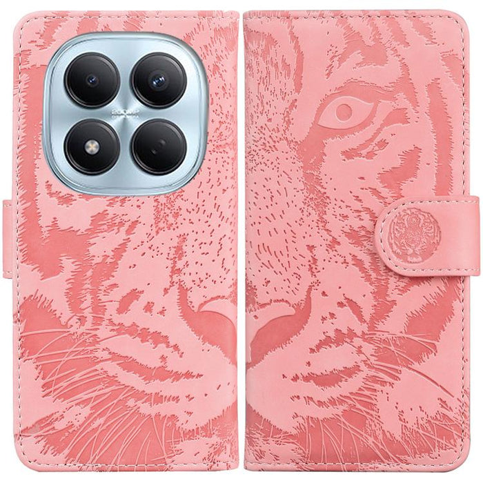 Funda de cuero con tapa para teléfono con estampado de tigre en relieve, For Redmi A7 Pro 4G / 5G 171mm / Poco C85x 5G, For Redmi Turbo 5 Max 5G / Poco X8 Pro Max 5G, For Redmi Turbo 5 5G / Poco X8 Pro 5G                                                ...