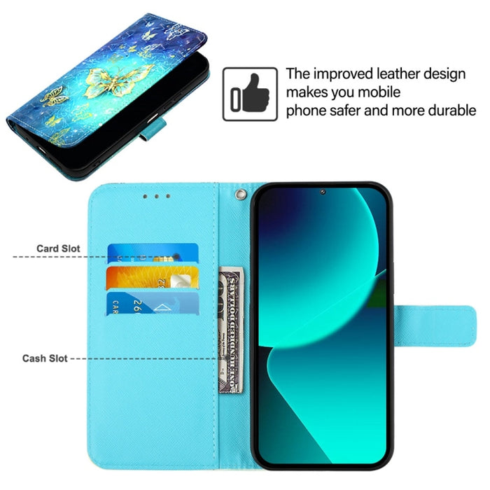 Caja del teléfono del cuero del tirón horizontal de la pintura 3D, For Xiaomi 12 Lite, For Xiaomi Civi 1S, For Xiaomi Poco X3 GT, For Xiaomi Mi 11 Ultra, For Xiaomi Mi 11, For Xiaomi Mi 10T 5G / Mi 10T Pro 5G, For Xiaomi Mi 10T Lite 5G                 ...