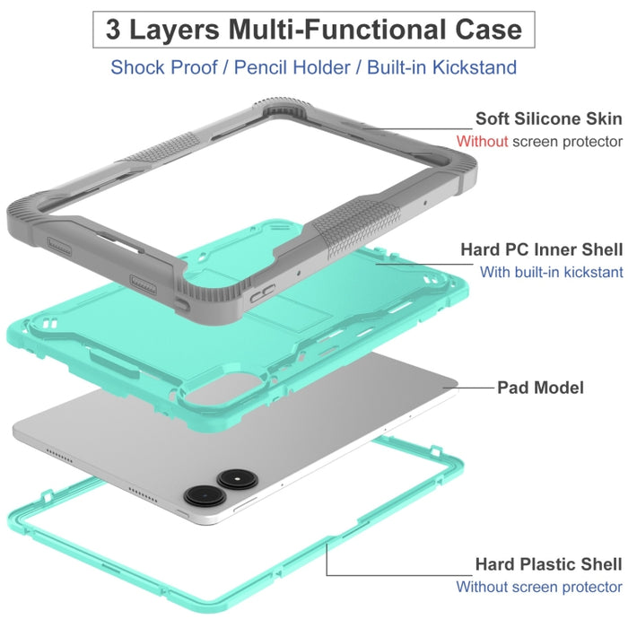 Funda híbrida de silicona para tableta PC a prueba de golpes con soporte, For Xiaomi Redmi Pad Pro 12.1