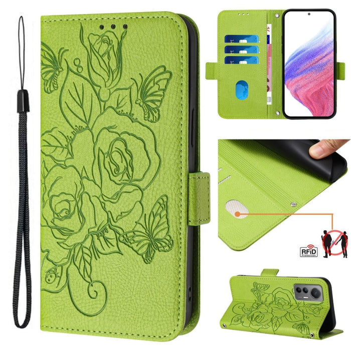 Funda de cuero antirrobo para teléfono con RFID y diseño de rosas en relieve, For Xiaomi Poco F6 5G, For Xiaomi Poco X6 Neo 5G, For Xiaomi 14 Ultra 5G Global, For Xiaomi 14 Pro 5G, For Xiaomi 14 5G, For Xiaomi 13 Ultra, For Xiaomi Civi 3 5G            ...