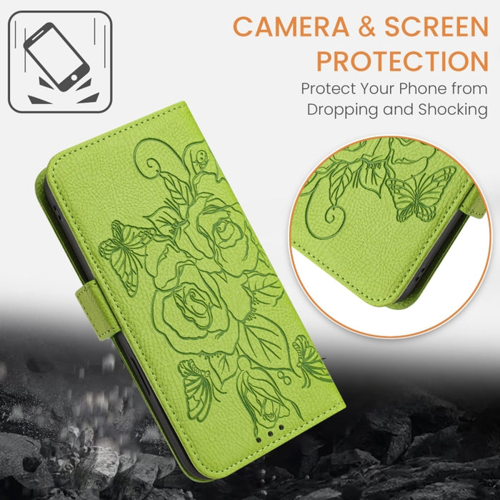 Funda de cuero antirrobo para teléfono con RFID y diseño de rosas en relieve, For Xiaomi Poco F6 5G, For Xiaomi Poco X6 Neo 5G, For Xiaomi 14 Ultra 5G Global, For Xiaomi 14 Pro 5G, For Xiaomi 14 5G, For Xiaomi 13 Ultra, For Xiaomi Civi 3 5G            ...