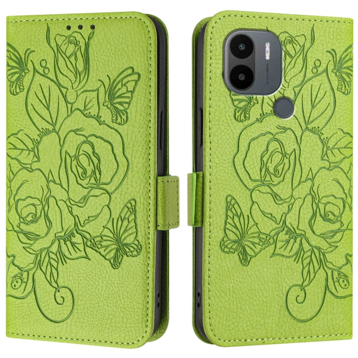 Funda de cuero antirrobo para teléfono con RFID y diseño de rosas en relieve, For Redmi A2+ / Xiaomi Poco C51, For Redmi A1+ 4G / Xiaomi Poco C50 4G, For Redmi Note 11 Pro 5G / 4G / Global, For Redmi Note 11 Pro+ 5G / 12 Pro 4G Global                  ...