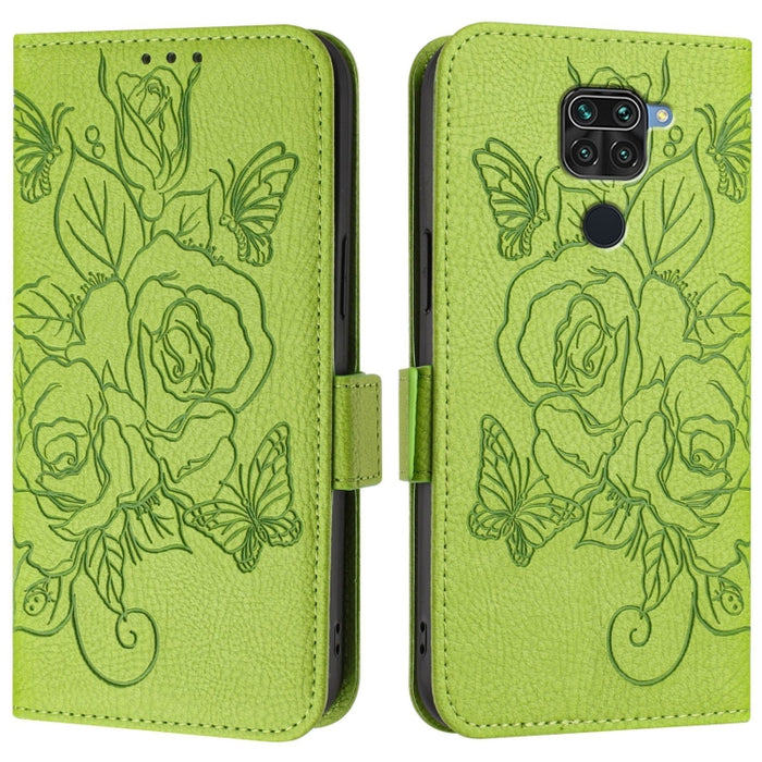 Funda de cuero antirrobo para teléfono con RFID y diseño de rosas en relieve, For Redmi 10X 4G / Note 9 4G Global, For Redmi K30s / Xiaomi Mi 10T / 10T Pro, For Redmi 8, For Redmi Note 8, For Redmi Note 8 Pro, For Redmi Note 7 / 7 Pro / 7S, For Redmi 7