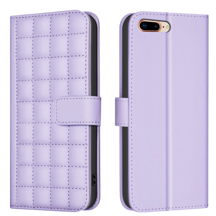 Funda para teléfono de cuero con textura cuadrada, For iPhone 12 / 12 Pro, For iPhone 12 Pro Max, For iPhone 11 Pro Max, For iPhone 11, For iPhone 11 Pro, For iPhone XR, For iPhone XS Max, For iPhone 8 Plus / 7 Plus