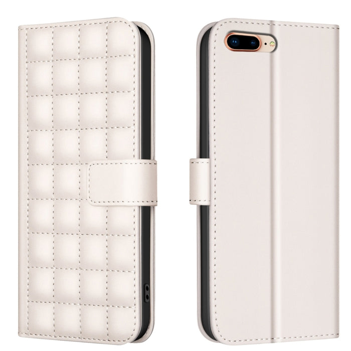 Funda para teléfono de cuero con textura cuadrada, For iPhone 12 / 12 Pro, For iPhone 12 Pro Max, For iPhone 11 Pro Max, For iPhone 11, For iPhone 11 Pro, For iPhone XR, For iPhone XS Max, For iPhone 8 Plus / 7 Plus