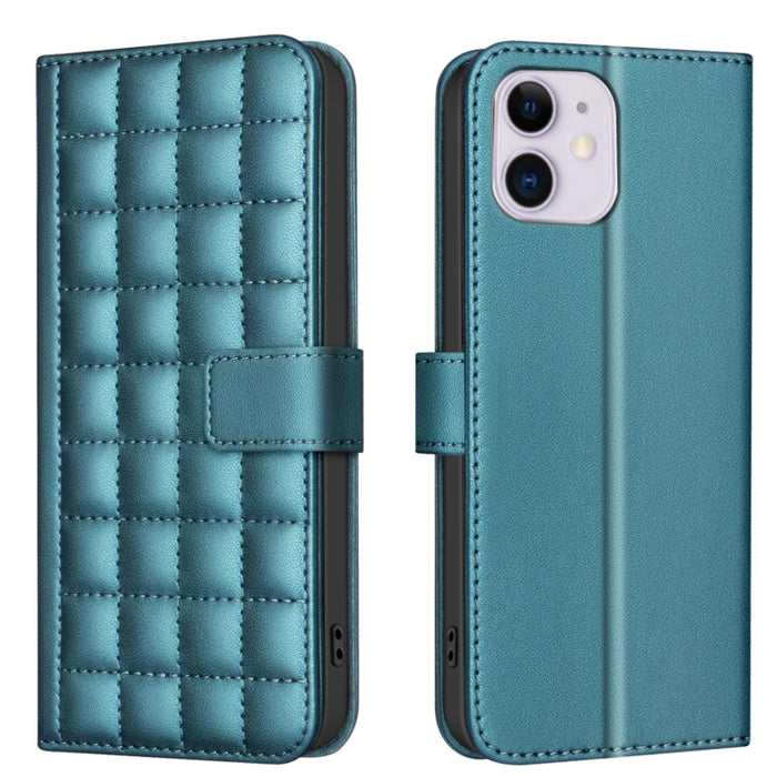 Funda para teléfono de cuero con textura cuadrada, For iPhone 12 / 12 Pro, For iPhone 12 Pro Max, For iPhone 11 Pro Max, For iPhone 11, For iPhone 11 Pro, For iPhone XR, For iPhone XS Max, For iPhone 8 Plus / 7 Plus