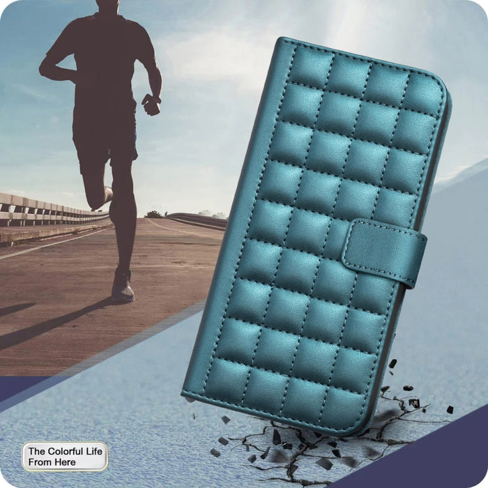 Funda para teléfono de cuero con textura cuadrada, For iPhone 12 / 12 Pro, For iPhone 12 Pro Max, For iPhone 11 Pro Max, For iPhone 11, For iPhone 11 Pro, For iPhone XR, For iPhone XS Max, For iPhone 8 Plus / 7 Plus