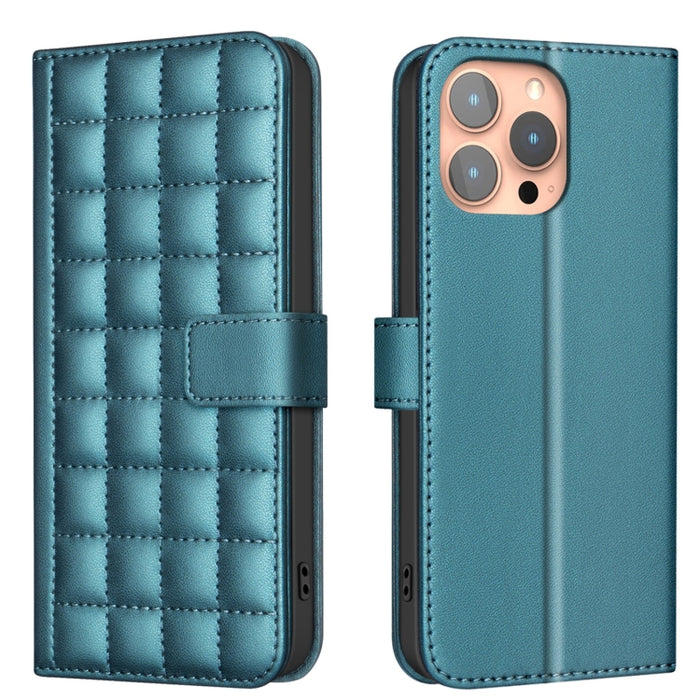 Funda para teléfono de cuero con textura cuadrada, For iPhone 12 / 12 Pro, For iPhone 12 Pro Max, For iPhone 11 Pro Max, For iPhone 11, For iPhone 11 Pro, For iPhone XR, For iPhone XS Max, For iPhone 8 Plus / 7 Plus