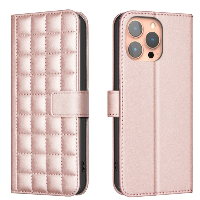 Funda para teléfono de cuero con textura cuadrada, For iPhone 12 / 12 Pro, For iPhone 12 Pro Max, For iPhone 11 Pro Max, For iPhone 11, For iPhone 11 Pro, For iPhone XR, For iPhone XS Max, For iPhone 8 Plus / 7 Plus