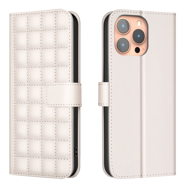 Funda para teléfono de cuero con textura cuadrada, For iPhone 12 / 12 Pro, For iPhone 12 Pro Max, For iPhone 11 Pro Max, For iPhone 11, For iPhone 11 Pro, For iPhone XR, For iPhone XS Max, For iPhone 8 Plus / 7 Plus