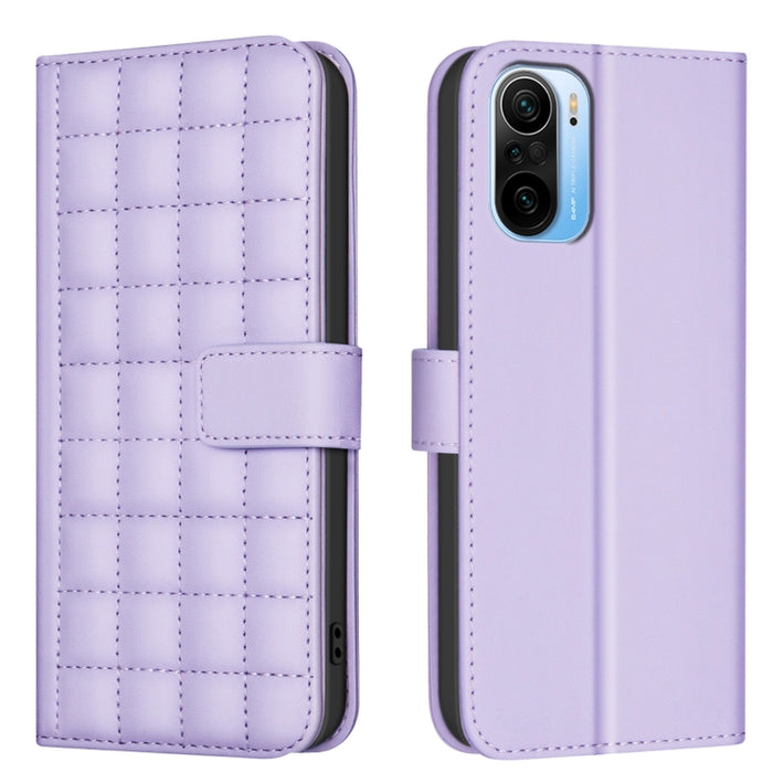 Funda para teléfono de cuero con textura cuadrada, For Xiaomi Poco X6 Pro / Redmi K70E, For Xiaomi 13T / Redmi K60 Ultra, For Xiaomi Poco F5 5G, For Xiaomi Poco C55 / Redmi 12C, For Xiaomi Poco C31 / Redmi 9C / 10A                                      ...