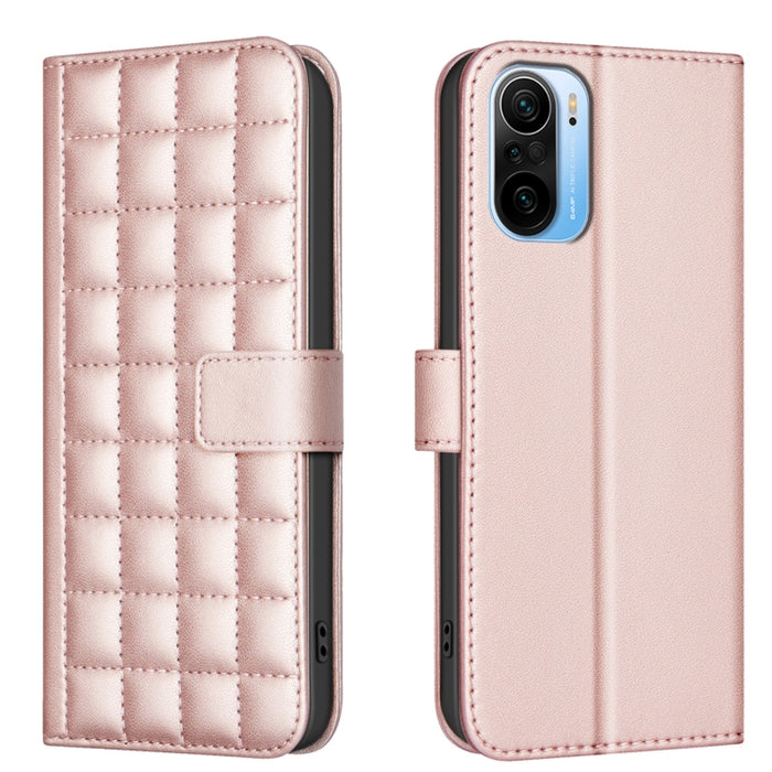 Funda para teléfono de cuero con textura cuadrada, For Xiaomi Poco X6 Pro / Redmi K70E, For Xiaomi 13T / Redmi K60 Ultra, For Xiaomi Poco F5 5G, For Xiaomi Poco C55 / Redmi 12C, For Xiaomi Poco C31 / Redmi 9C / 10A                                      ...