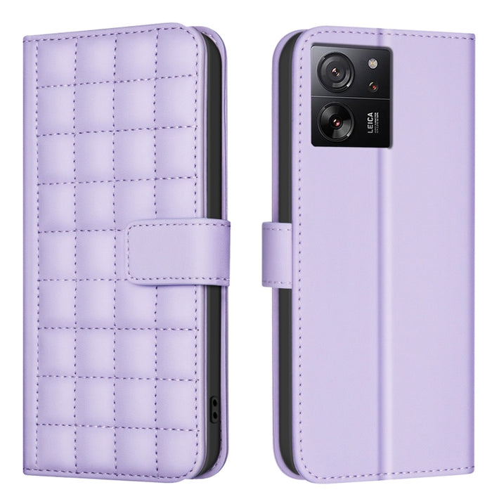 Funda para teléfono de cuero con textura cuadrada, For Xiaomi Poco X6 Pro / Redmi K70E, For Xiaomi 13T / Redmi K60 Ultra, For Xiaomi Poco F5 5G, For Xiaomi Poco C55 / Redmi 12C, For Xiaomi Poco C31 / Redmi 9C / 10A                                      ...