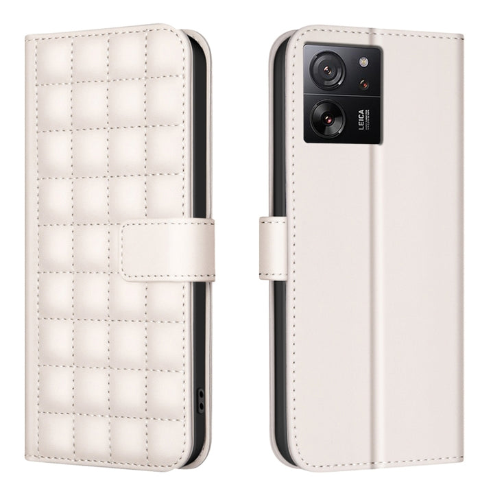 Funda para teléfono de cuero con textura cuadrada, For Xiaomi Poco X6 Pro / Redmi K70E, For Xiaomi 13T / Redmi K60 Ultra, For Xiaomi Poco F5 5G, For Xiaomi Poco C55 / Redmi 12C, For Xiaomi Poco C31 / Redmi 9C / 10A                                      ...