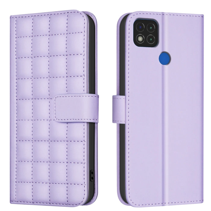 Funda para teléfono de cuero con textura cuadrada, For Xiaomi Poco X6 Pro / Redmi K70E, For Xiaomi 13T / Redmi K60 Ultra, For Xiaomi Poco F5 5G, For Xiaomi Poco C55 / Redmi 12C, For Xiaomi Poco C31 / Redmi 9C / 10A                                      ...