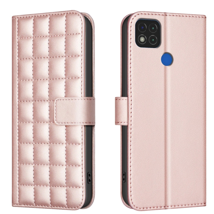 Funda para teléfono de cuero con textura cuadrada, For Xiaomi Poco X6 Pro / Redmi K70E, For Xiaomi 13T / Redmi K60 Ultra, For Xiaomi Poco F5 5G, For Xiaomi Poco C55 / Redmi 12C, For Xiaomi Poco C31 / Redmi 9C / 10A                                      ...