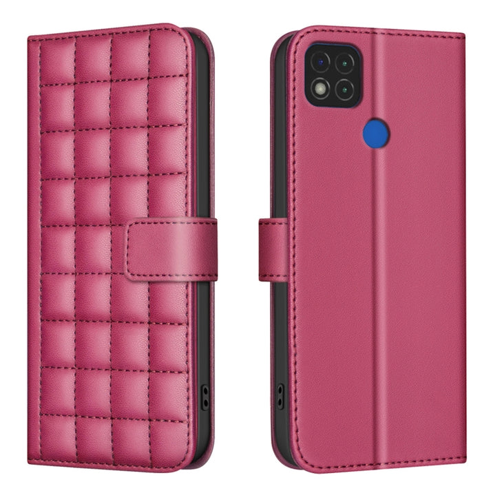 Funda para teléfono de cuero con textura cuadrada, For Xiaomi Poco X6 Pro / Redmi K70E, For Xiaomi 13T / Redmi K60 Ultra, For Xiaomi Poco F5 5G, For Xiaomi Poco C55 / Redmi 12C, For Xiaomi Poco C31 / Redmi 9C / 10A                                      ...