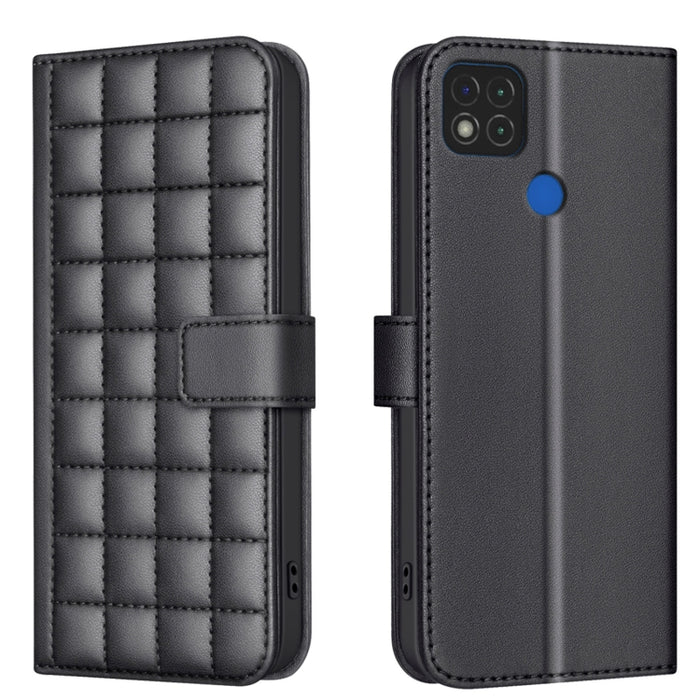 Funda para teléfono de cuero con textura cuadrada, For Xiaomi Poco X6 Pro / Redmi K70E, For Xiaomi 13T / Redmi K60 Ultra, For Xiaomi Poco F5 5G, For Xiaomi Poco C55 / Redmi 12C, For Xiaomi Poco C31 / Redmi 9C / 10A                                      ...