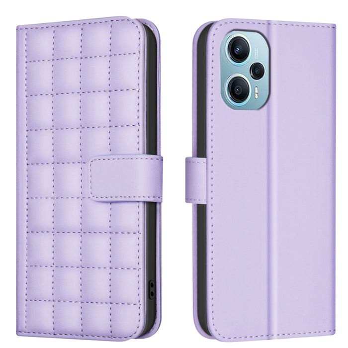 Funda para teléfono de cuero con textura cuadrada, For Xiaomi Poco X6 Pro / Redmi K70E, For Xiaomi 13T / Redmi K60 Ultra, For Xiaomi Poco F5 5G, For Xiaomi Poco C55 / Redmi 12C, For Xiaomi Poco C31 / Redmi 9C / 10A                                      ...