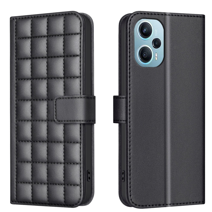 Funda para teléfono de cuero con textura cuadrada, For Xiaomi Poco X6 Pro / Redmi K70E, For Xiaomi 13T / Redmi K60 Ultra, For Xiaomi Poco F5 5G, For Xiaomi Poco C55 / Redmi 12C, For Xiaomi Poco C31 / Redmi 9C / 10A                                      ...