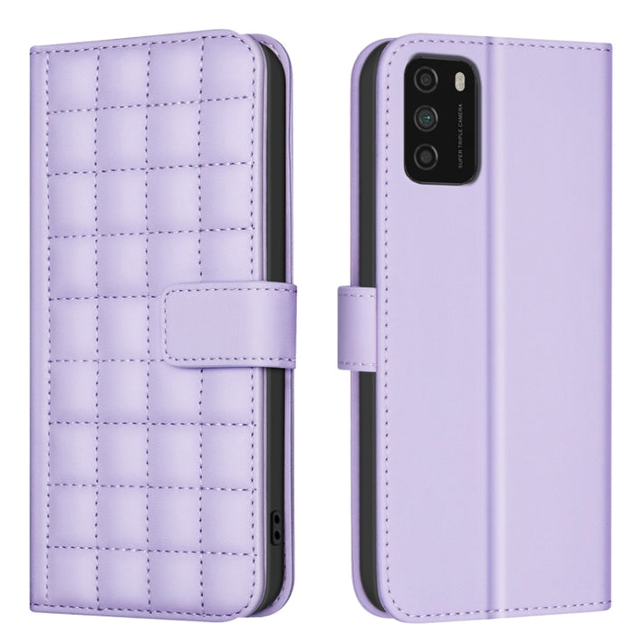 Funda para teléfono de cuero con textura cuadrada, For Xiaomi Poco X6 Pro / Redmi K70E, For Xiaomi 13T / Redmi K60 Ultra, For Xiaomi Poco F5 5G, For Xiaomi Poco C55 / Redmi 12C, For Xiaomi Poco C31 / Redmi 9C / 10A                                      ...