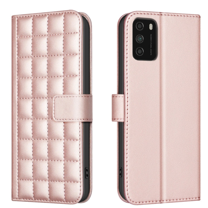 Funda para teléfono de cuero con textura cuadrada, For Xiaomi Poco X6 Pro / Redmi K70E, For Xiaomi 13T / Redmi K60 Ultra, For Xiaomi Poco F5 5G, For Xiaomi Poco C55 / Redmi 12C, For Xiaomi Poco C31 / Redmi 9C / 10A                                      ...