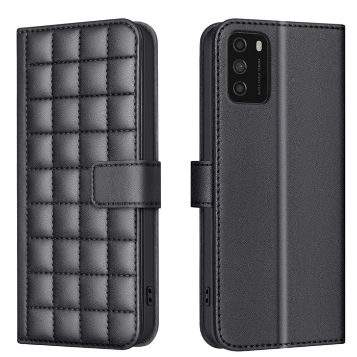 Funda para teléfono de cuero con textura cuadrada, For Xiaomi Poco X6 Pro / Redmi K70E, For Xiaomi 13T / Redmi K60 Ultra, For Xiaomi Poco F5 5G, For Xiaomi Poco C55 / Redmi 12C, For Xiaomi Poco C31 / Redmi 9C / 10A                                      ...