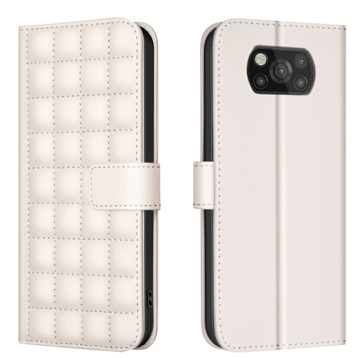 Funda para teléfono de cuero con textura cuadrada, For Xiaomi Poco X6 Pro / Redmi K70E, For Xiaomi 13T / Redmi K60 Ultra, For Xiaomi Poco F5 5G, For Xiaomi Poco C55 / Redmi 12C, For Xiaomi Poco C31 / Redmi 9C / 10A                                      ...