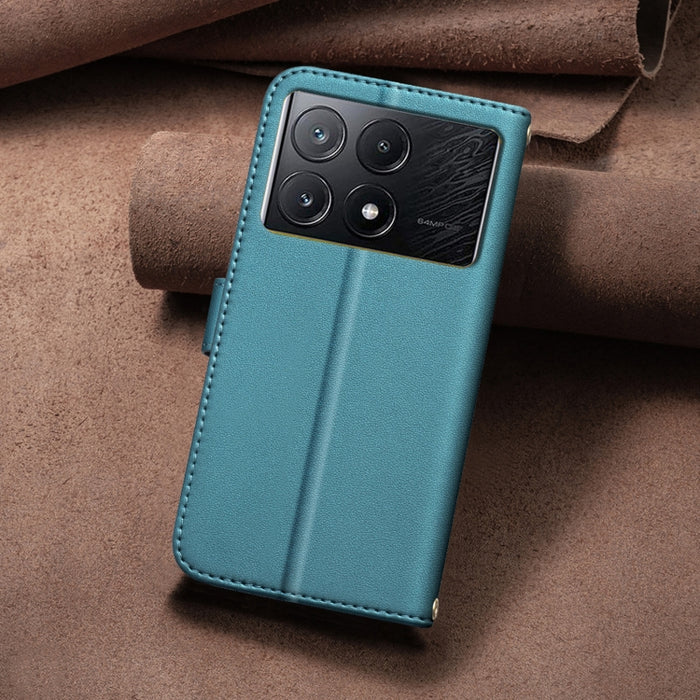 Funda para teléfono de cuero con textura cuadrada, For Xiaomi Poco X6 Pro / Redmi K70E, For Xiaomi 13T / Redmi K60 Ultra, For Xiaomi Poco F5 5G, For Xiaomi Poco C55 / Redmi 12C, For Xiaomi Poco C31 / Redmi 9C / 10A                                      ...