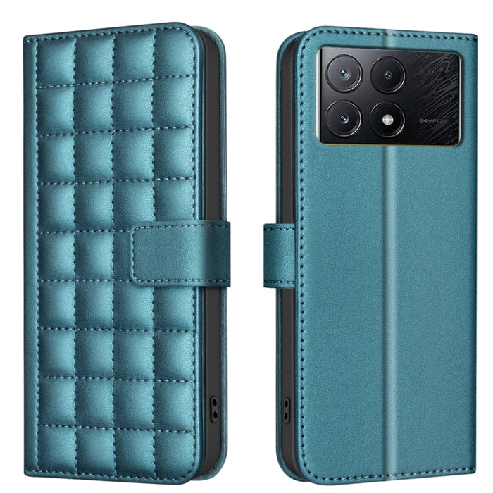 Funda para teléfono de cuero con textura cuadrada, For Xiaomi Poco X6 Pro / Redmi K70E, For Xiaomi 13T / Redmi K60 Ultra, For Xiaomi Poco F5 5G, For Xiaomi Poco C55 / Redmi 12C, For Xiaomi Poco C31 / Redmi 9C / 10A                                      ...