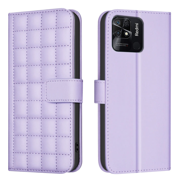 Funda para teléfono de cuero con textura cuadrada, For Redmi Note 12 Pro Global, For Redmi Note 12 5G Global / Xiaomi Poco X5, For Redmi Note 11 Pro 5G / 4G Global, For Redmi 10 5G / Note 11E, For Redmi 10C, For Redmi 10 2022 / Note 11 4G              ...