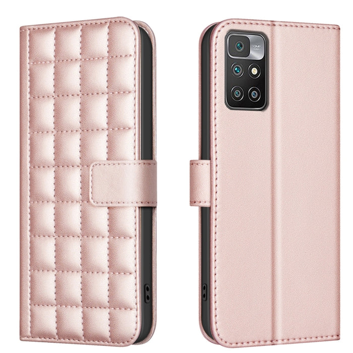 Funda para teléfono de cuero con textura cuadrada, For Redmi Note 12 Pro Global, For Redmi Note 12 5G Global / Xiaomi Poco X5, For Redmi Note 11 Pro 5G / 4G Global, For Redmi 10 5G / Note 11E, For Redmi 10C, For Redmi 10 2022 / Note 11 4G              ...
