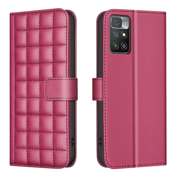 Funda para teléfono de cuero con textura cuadrada, For Redmi Note 12 Pro Global, For Redmi Note 12 5G Global / Xiaomi Poco X5, For Redmi Note 11 Pro 5G / 4G Global, For Redmi 10 5G / Note 11E, For Redmi 10C, For Redmi 10 2022 / Note 11 4G              ...