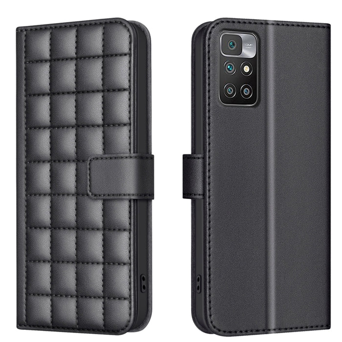 Funda para teléfono de cuero con textura cuadrada, For Redmi Note 12 Pro Global, For Redmi Note 12 5G Global / Xiaomi Poco X5, For Redmi Note 11 Pro 5G / 4G Global, For Redmi 10 5G / Note 11E, For Redmi 10C, For Redmi 10 2022 / Note 11 4G              ...