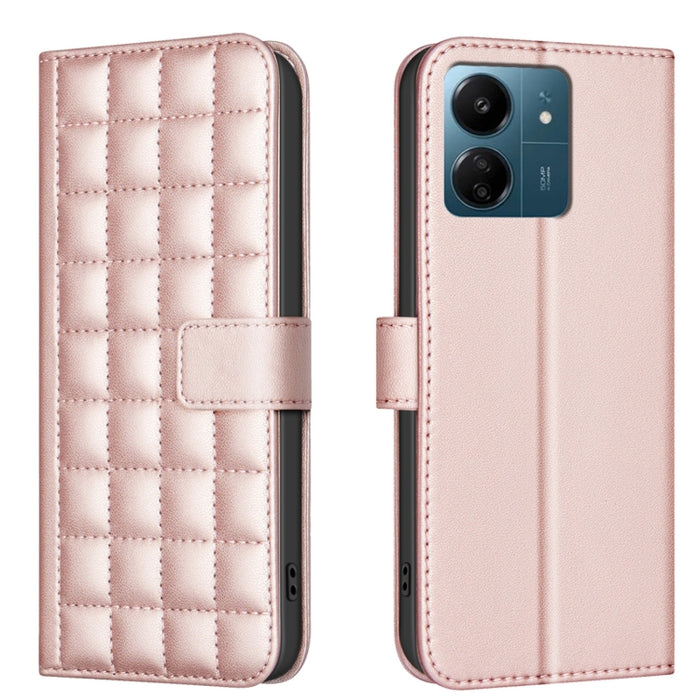 Funda para teléfono de cuero con textura cuadrada, For Redmi Note 14 Pro 4G, For Redmi Note 14 4G 163.25mm, For Redmi A3, For Redmi Note 13 Pro 4G Global, For Redmi Note 13 4G Global, For Redmi Note 13 5G, For Redmi 13C, For Redmi Note 13 Pro+ 5G      ...